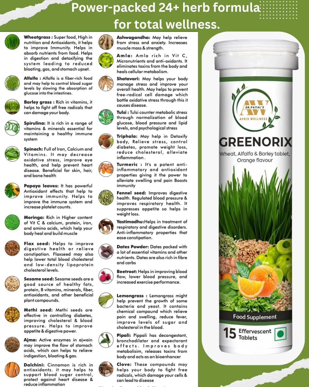 GREENORIX Effervesent Tablets
