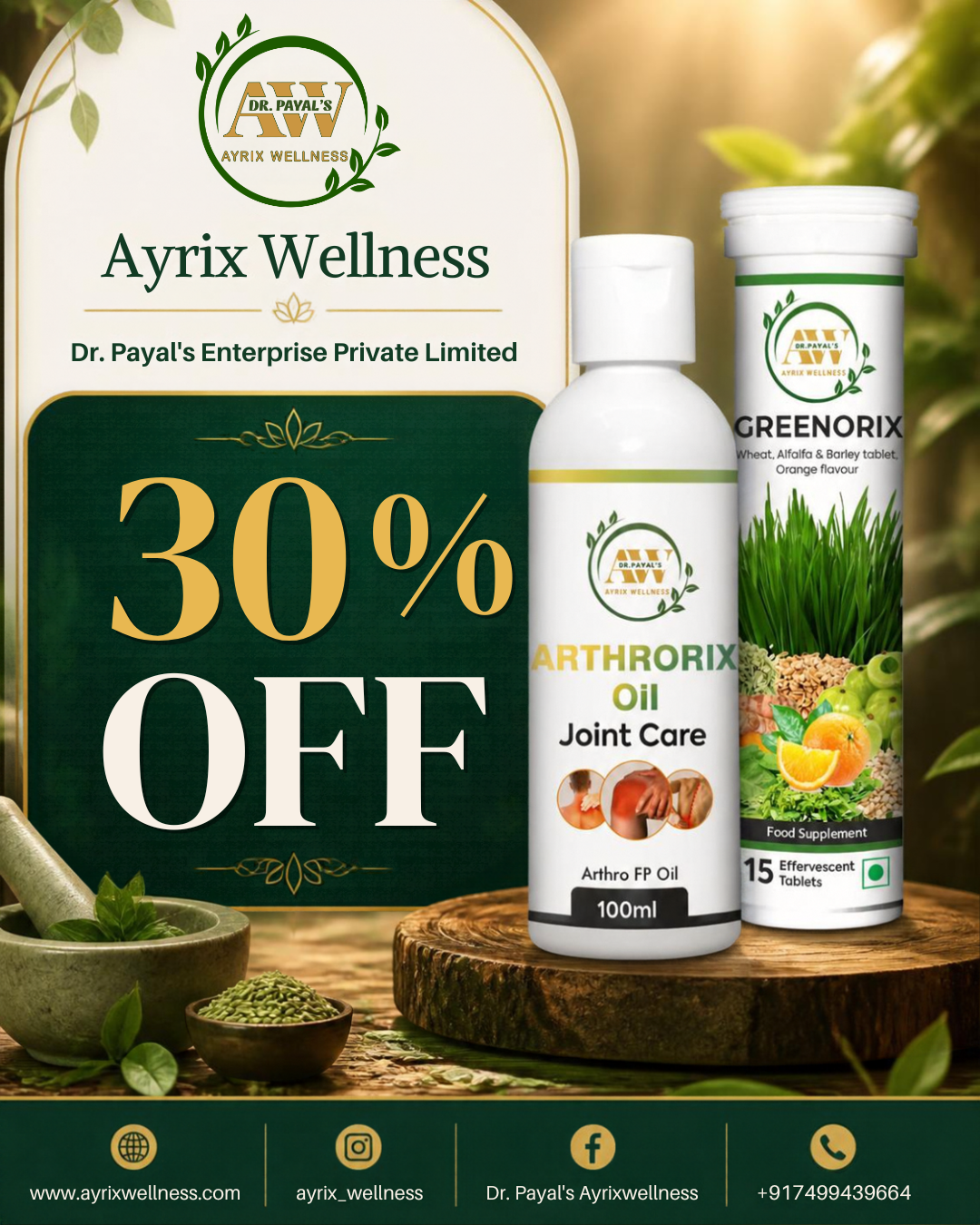 Special 30 % Offer: The Complete Vitality & Pain Relief Combo